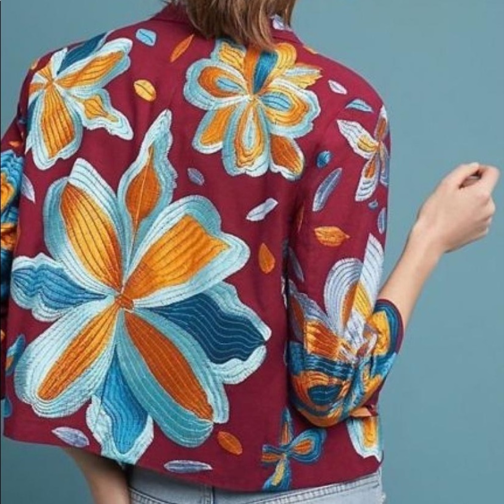 ✨ANTHRO✨Ett:twa Woodstock Embroideried Jacket - Picture 3 of 8